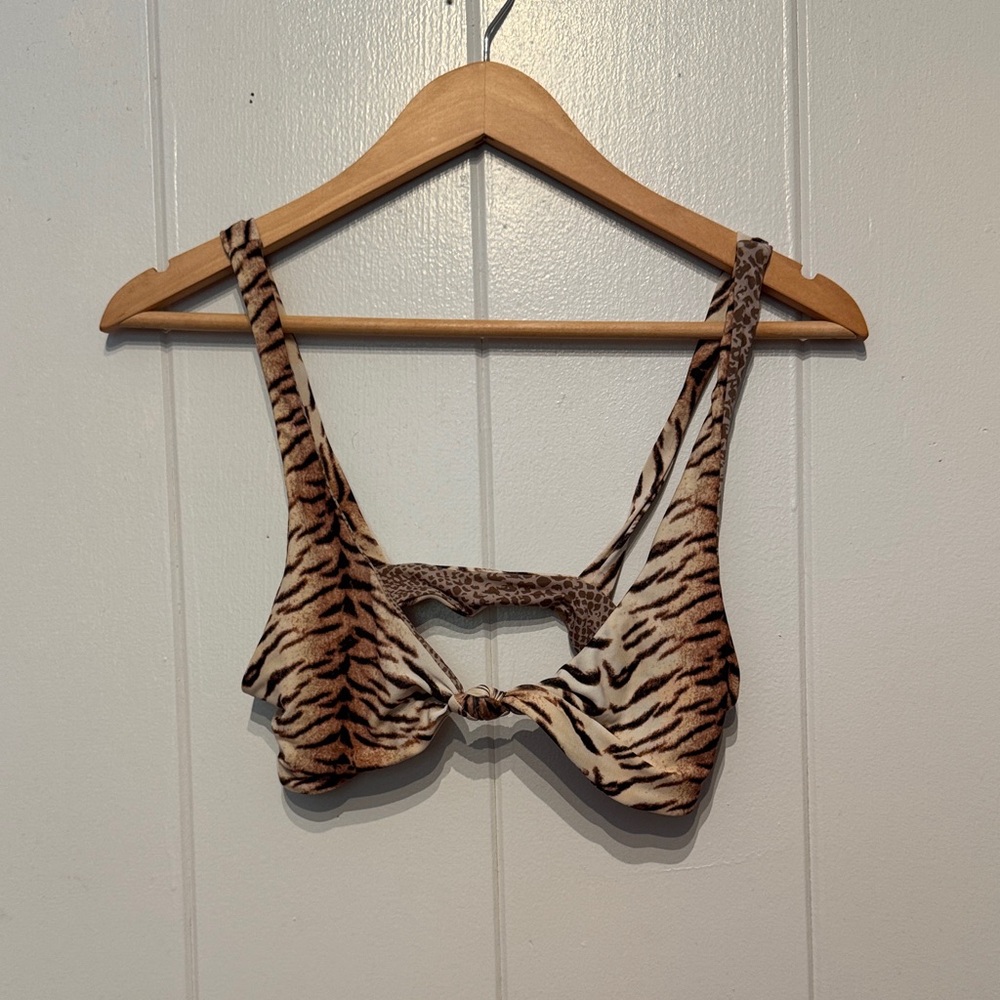 Acacia Tiger Bikini Top